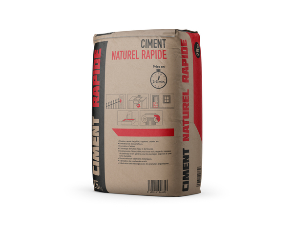 Ciment naturel prompt - sac 25 kg - Brico Dépôt