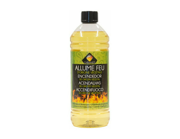 Allume-feu végétal PYROFEU 1 litre liquide avec bouchon gicleur - Pyrofeu - Brico Dépôt