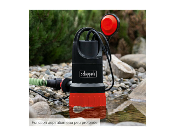 Pompe combinée pour eaux usées 750 W - 20 000 l/h - Scheppach - Brico Dépôt