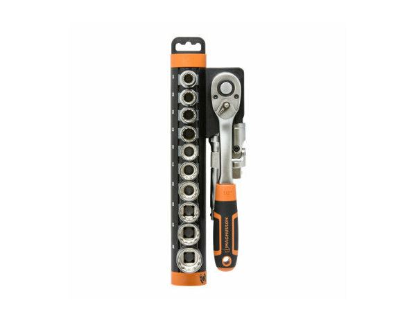 Kit de douilles + cliquet 1/2, 13 pièces - MAGNUSSON - Brico Dépôt