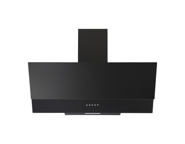 Hotte inclinée grande largeur noire - L.90 CM - Brico Dépôt