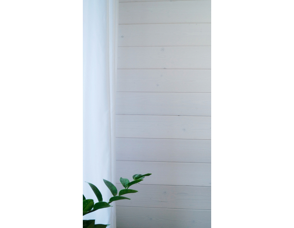 Lambris bois intérieur PINUS blanc transparent brossé - 205 cm x 13,6 cm x 1,05 cm - Brico Dépôt