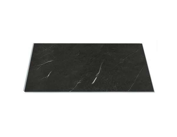 Dalles PVC noires mates  DRIFT - 75x45 cm, imperméables et résistantes aux impacts - Brico Dépôt