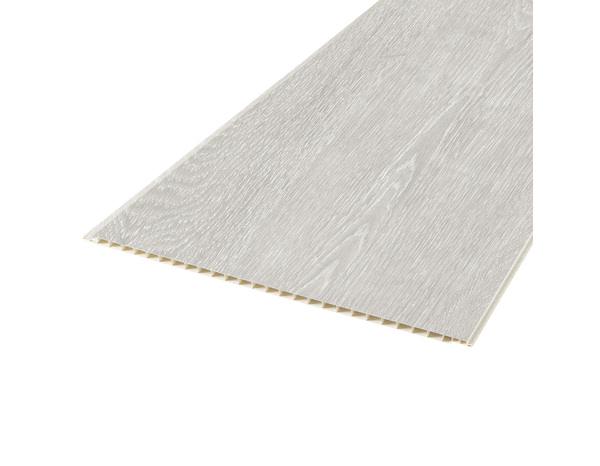 Panneau mural PVC gris mat KIGOMA pour murs et plafonds - 260 cm x 37,5 cm x 0,8 cm - Brico Dépôt