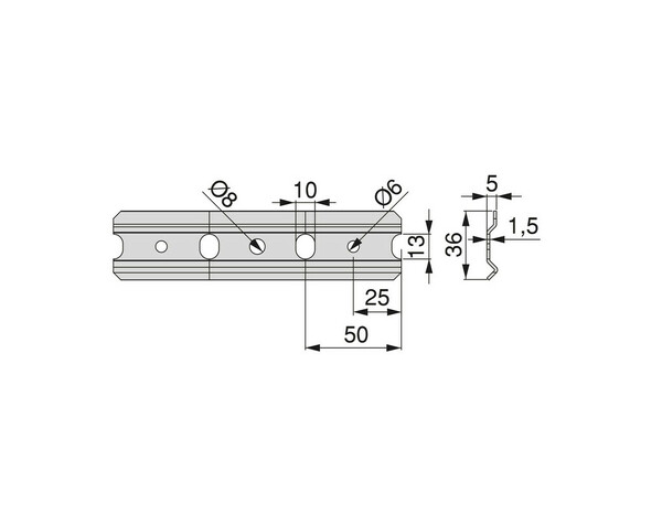 Rail de fixation pour meubles hauts 2m - Brico Dépôt
