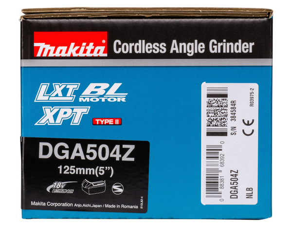 Meuleuse "DGA504Z" 18 V Li-Ion Ø 125 mm sans fil moteur BL Motor - Brico Dépôt