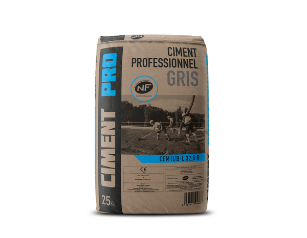 Ciment professionnel gris - sac 25 kg - Brico Dépôt