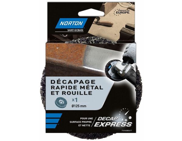 1 disque meuleuse décapage rapide métal et rouille Ø125 mm - Norton - Brico Dépôt