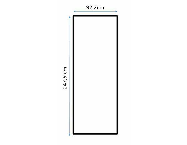 Porte de placard coulissante décor blanc "Valla" H. 247,5 x L. 92,2 cm - Cooke and Lewis - Brico Dépôt