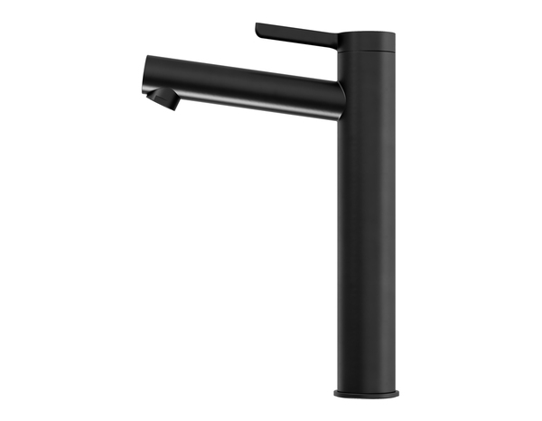 Mitigeur lavabo ODALIA XL noir mat en laiton, débit 6 L/min, mousseur réglable - Cooke and Lewis - Brico Dépôt