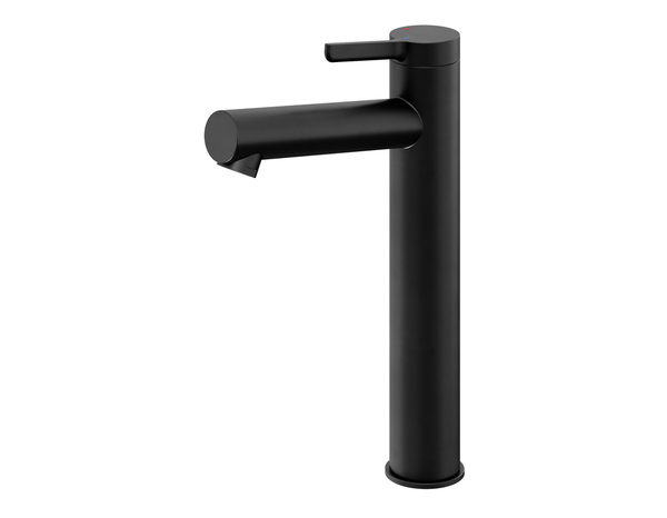 Mitigeur lavabo ODALIA XL noir mat en laiton, débit 6 L/min, mousseur réglable - Cooke and Lewis - Brico Dépôt