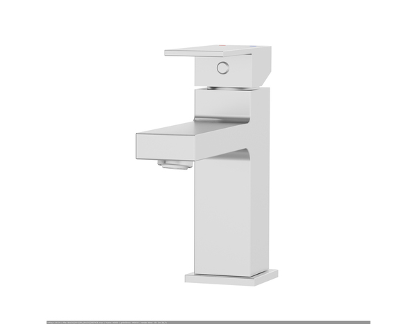 Mitigeur lavabo LAURIAN chrome en laiton, cartouche céramique, débit 5 L/min - Cooke and Lewis - Brico Dépôt