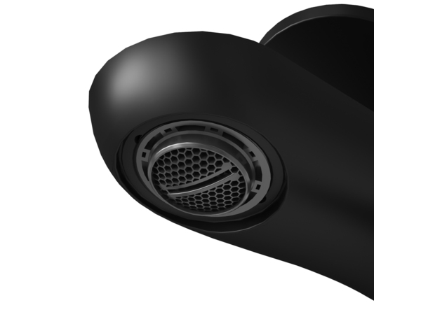 Mitigeur lavabo M KASSIE mat noir en laiton, hauteur 17,3 cm, poignée zinc - Cooke and Lewis - Brico Dépôt