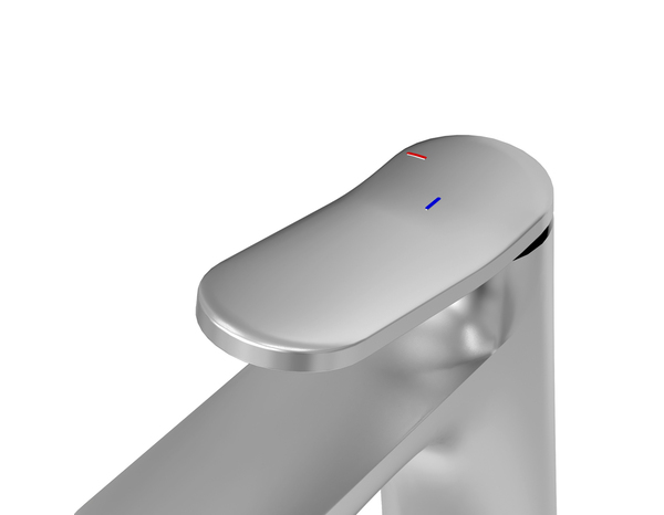 Mitigeur lavabo M KASSIE chrome en laiton avec cartouche céramique 25 mm, débit 300 L/h - Cooke and Lewis - Brico Dépôt