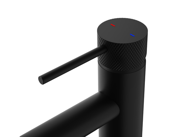 Mitigeur lavabo EDELIE en acier inox mat noir hauteur 16,4 cm profondeur 15,1 cm - Cooke and Lewis - Brico Dépôt