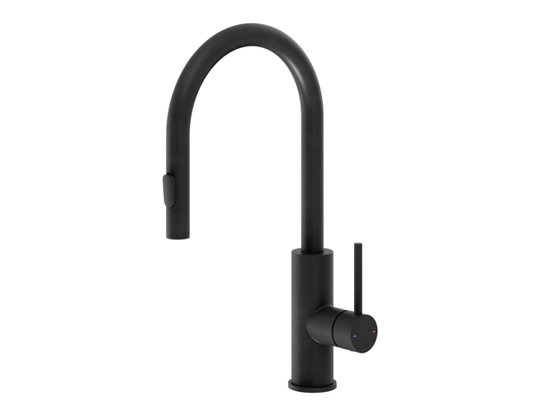 Mitigeur haut noir mat avec douchette IDELIE - Cooke and Lewis - Brico Dépôt