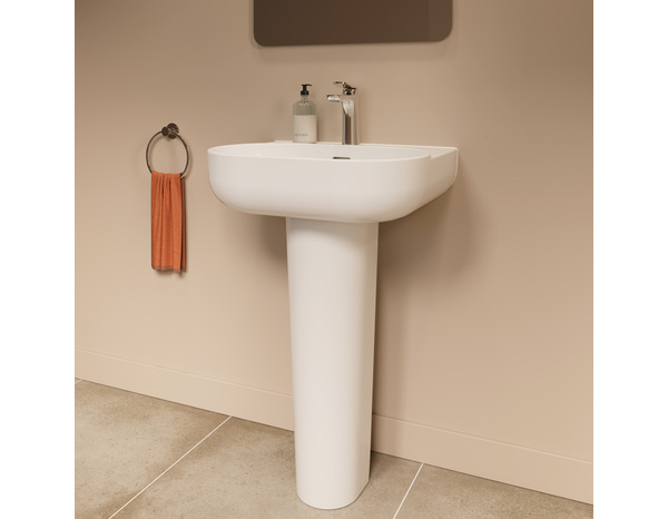 Lavabo céramique blanc brillant CALICIA - 55x45x17,5 cm - Cooke and Lewis - Brico Dépôt