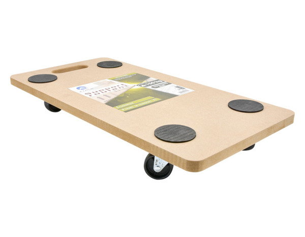 Chariot de manutention "290 x 580 mm" capacité 150 kg avec patins antidérapants noirs - Brico Dépôt