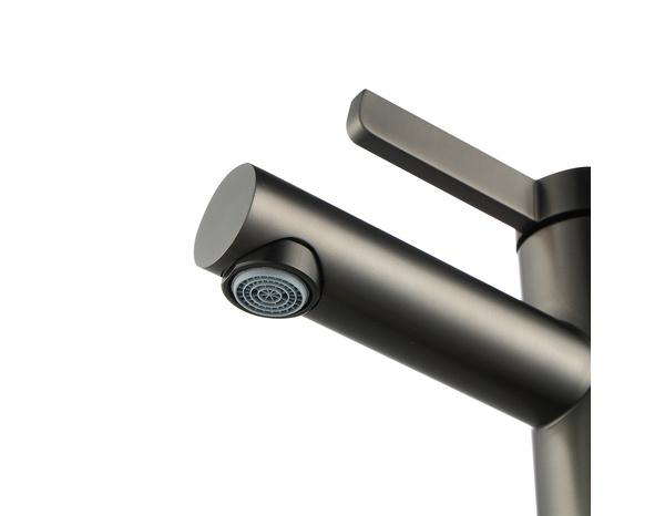 Mitigeur lavabo LYN, couleur gun métal - Brico Dépôt