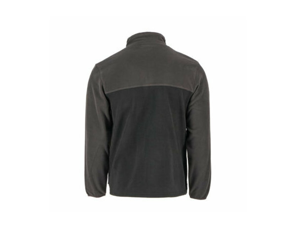 Veste polaire CAZE noire/grise en polyester, col cheminée, 2 poches zippées, taille XL - Brico Dépôt