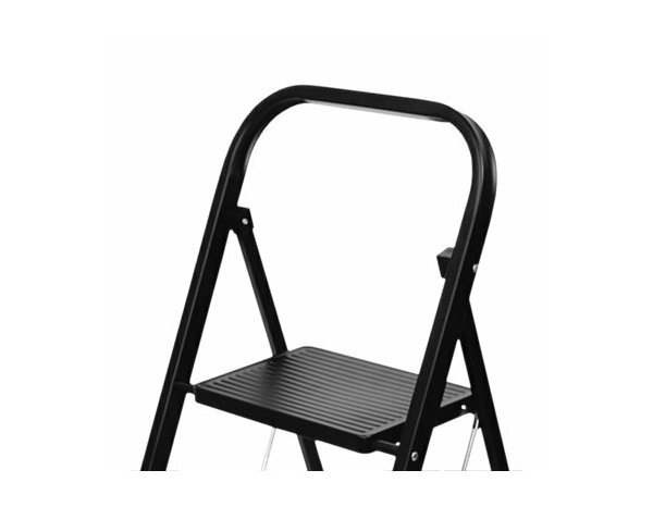 Marchepied pliable 2 marches noir mat en acier et antidérapant H. ouvert : 82 cm - Brico Dépôt