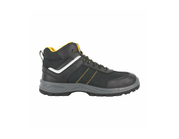 Baskets montantes de sécurité LACASSE BOOT noires, coque acier et semelle antiperforation, imperméables, T.45 - Brico Dépôt