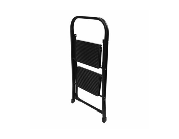 Marchepied pliable 2 marches noir mat en acier et antidérapant H. ouvert : 82 cm - Brico Dépôt