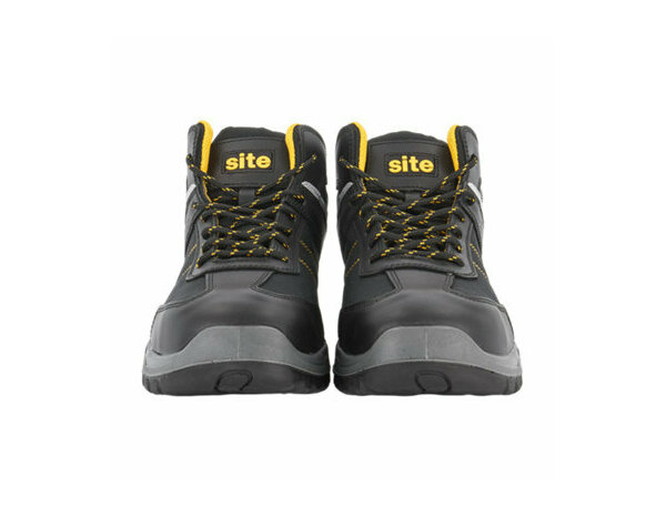 Baskets montantes de sécurité LACASSE BOOT noires, coque acier et semelle antiperforation, imperméables, T.41 - Brico Dépôt