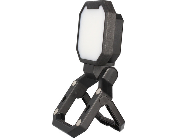 Projecteur rechargeable "SPARK" 20W 2000 lumens noir avec trépied et port USB-C - Brico Dépôt