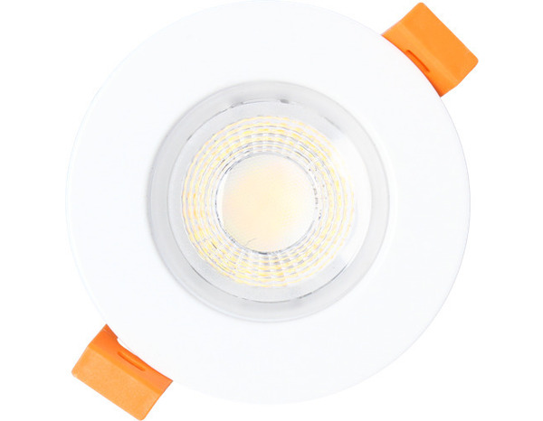 Lot de 5 spots à encastrer blanc, intensité variable, 3 températures couleur - Brico Dépôt