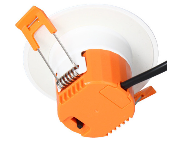 Lot de 5 spots à encastrer blanc, intensité variable, 3 températures couleur - Brico Dépôt