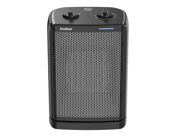 Chauffage soufflant oscillant noir - 26,3x17,5x12 cm - Brico Dépôt