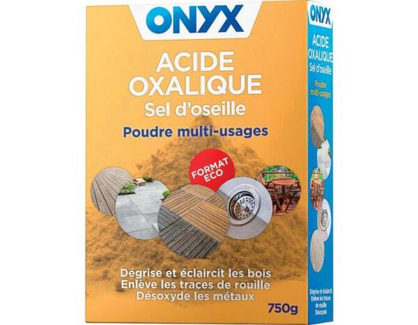 Acide Oxalique, sel d'oseille, poudre multi-usages - 750G - Onyx - Brico Dépôt