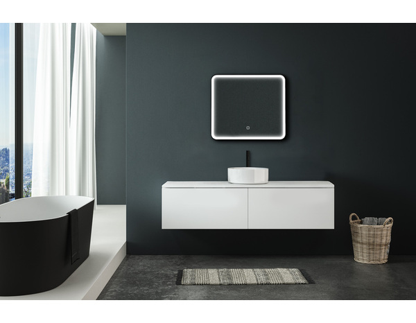 Miroir LED "Chicago" L. 80 x H. 70 cm - Brico Dépôt