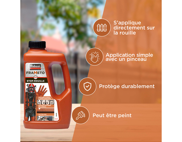 Antirouille multi-supports 0,5 L noir intérieur/extérieur - Frameto - Brico Dépôt