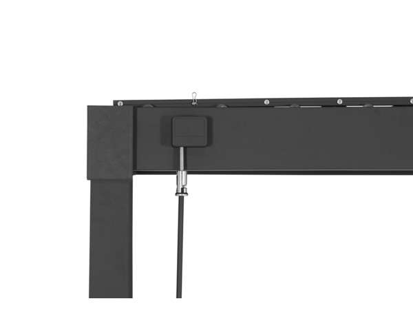 Pergola bioclimatique acier 4x3m avec lames orientables, fixation à sceller, gris anthracite - Brico Dépôt