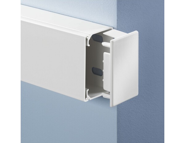 Lot de 2 embouts de finition blancs 40x60 mm - GGK - Brico Dépôt