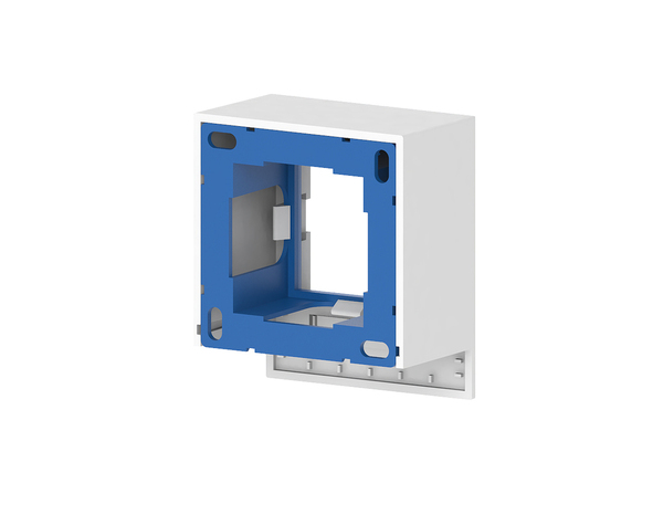 Adaptateur d'appareillage blanc 45x45 pour goulotte "Mosaic" - 40x60 mm - GGK - Brico Dépôt