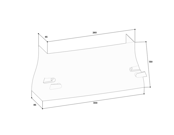 Jonction sol/plafond H.13,3 cm l. 25/30 cm P. 6,8/8,5 cm - GGK - Brico Dépôt