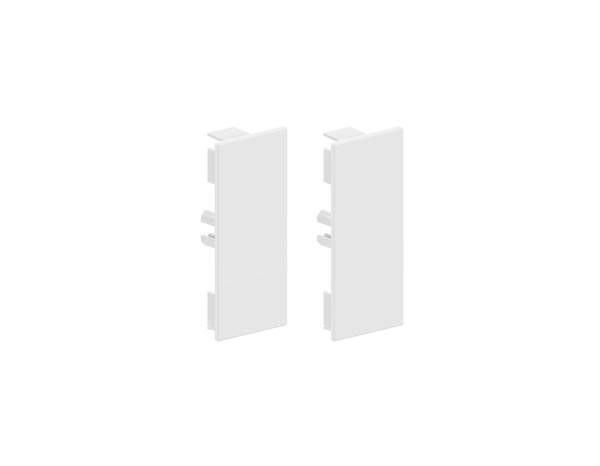 Lot de 2 embouts de finition blancs 40x90 mm - GGK - Brico Dépôt