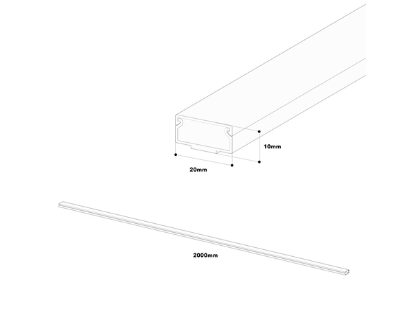 Moulure adhésive blanc 10 x 22 mm - L. 2 m - GGK - Brico Dépôt