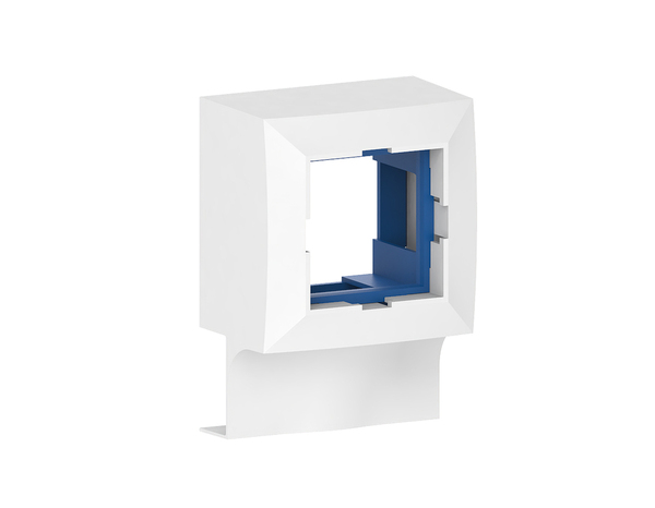 Adaptateur d'appareillage blanc 45 x45 (Mosaic) sur moulure 15x30 mm - GGK - Brico Dépôt