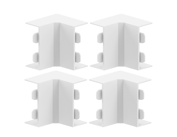 Lot de 4 angles intérieurs blanc pour moulure 10 x 30 mm - GGK - Brico Dépôt