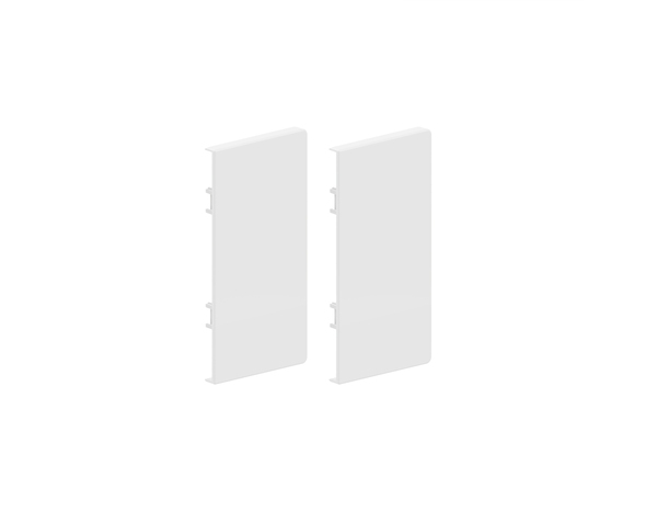 2 embouts de finition blanc double enclipsage direct - 65x130 mm - GGK - Brico Dépôt