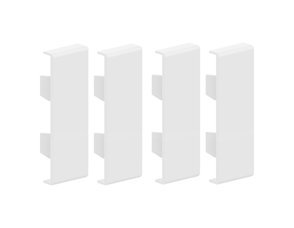 Lot de 4 embouts de finition blancs 15 x 50 mm - GGK - Brico Dépôt