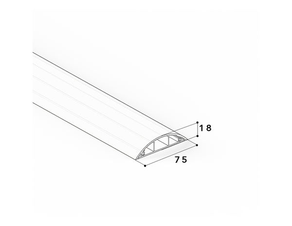 Passage de plancher gris H. 18 mm l. 75 mm L. 2 m - GGK - Brico Dépôt