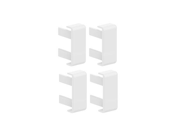 Lot de 4 embouts de finition blancs 10 x 22 mm - GGK - Brico Dépôt