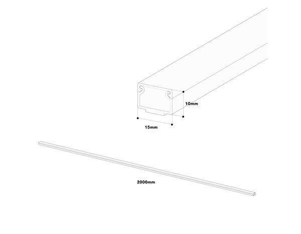 Moulure blanche adhésive 10 x 15 mm x L. 2 m - GGK - Brico Dépôt