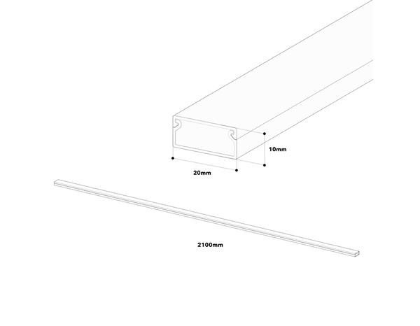Moulure blanche 10x22 mm L. 2,10 m - GGK - Brico Dépôt