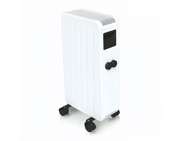 Radiateur à inertie sèche céramique mobile CARRERA 1000 W blanc 67x33x31 cm - Carrera - Brico Dépôt